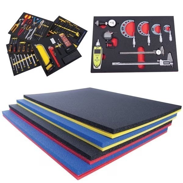 Tool Box Foam Insert 2 Color 26.25 x 39.75in Black Top / Yellow Bottom, 5S Supplies, Mfr#: TSF-2639-BLKY